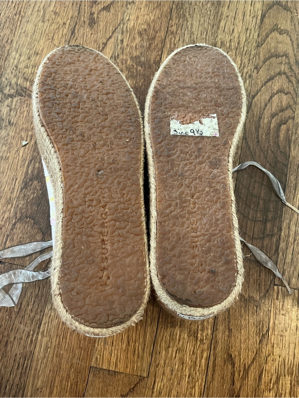 Superga x LoveShackFancy Espadrille Platform Sneakers, 9.5 - Picture 8 of 8